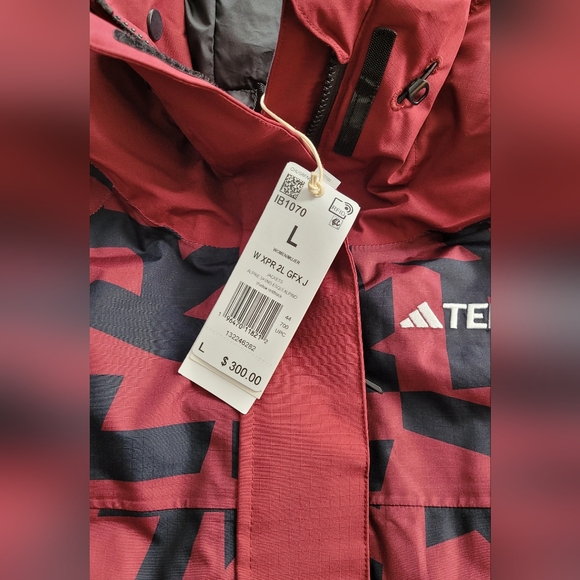 Women's Adidas Terrex Xperior 2L Insulated Jacket Medium Small ShadowRed/Black - Picture 7 of 7